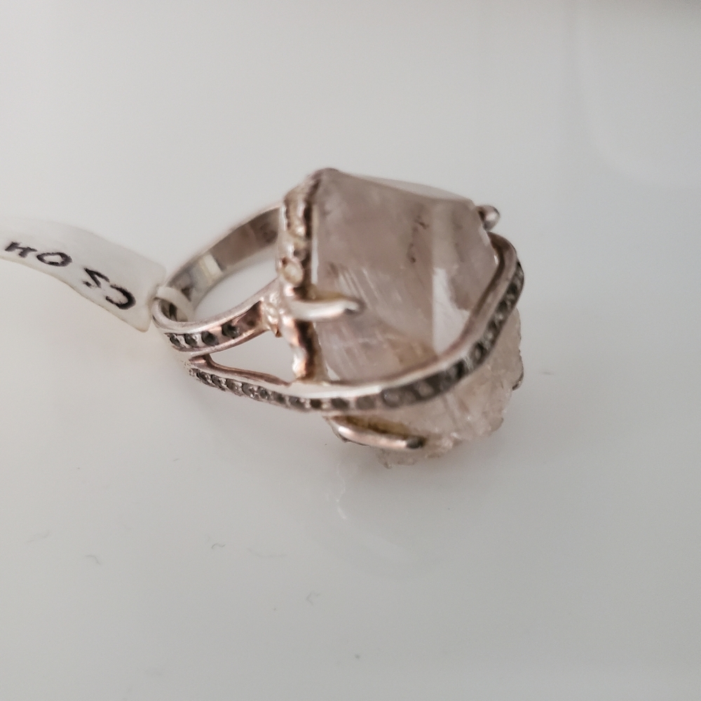 Morganite silver ring - Picture 5 of 6